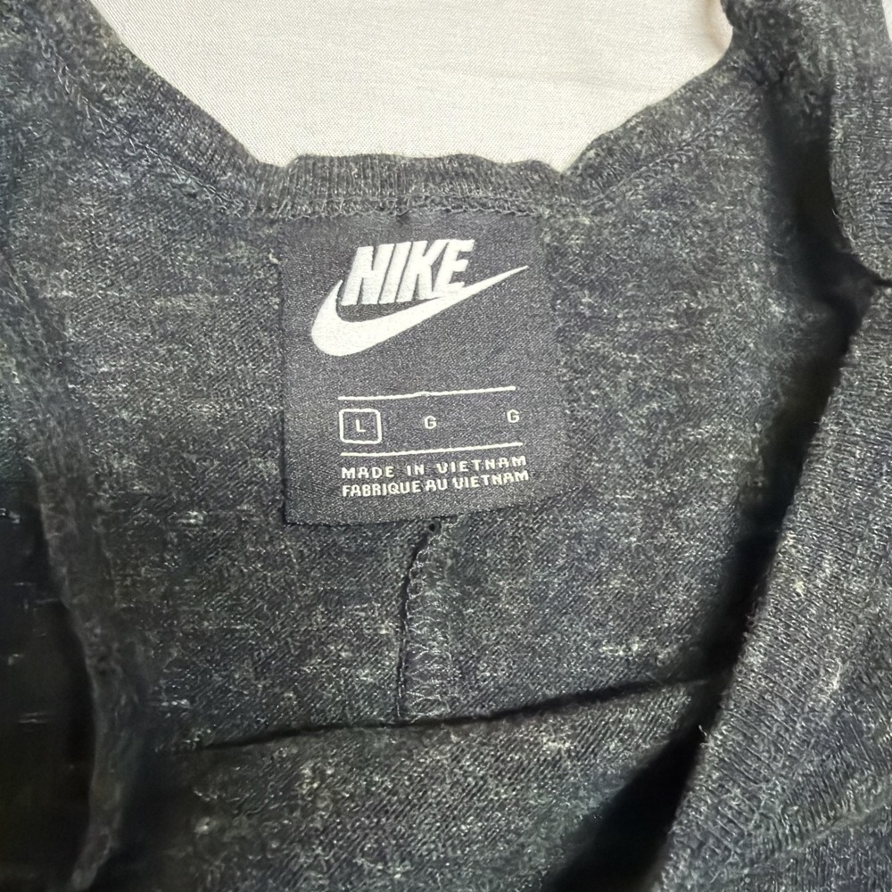 Nike Jersey Fleece Gym Romper Heathered Gray Women's Size Large Pockets - Picture 3 of 9